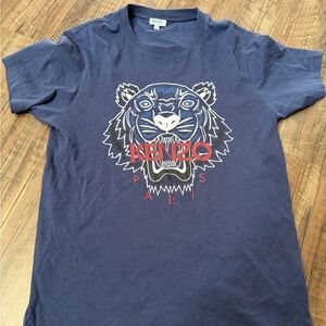 Kenzo Blue Tiger Graphic T-Shirt